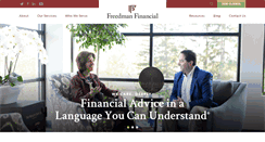 Desktop Screenshot of freedmanfinancial.com