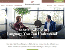 Tablet Screenshot of freedmanfinancial.com